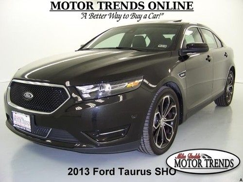2013 sho awd navigation rearcam htd ac leather suede seats sync ford taurus 2k