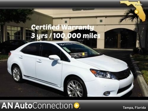 Lexus hs 250h premium factory certified with navigation 1 owner clean carfax