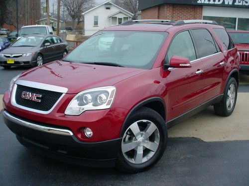 2012 gmc acadia slt1 awd heated leather, dvd sys, moonroofs, low miles