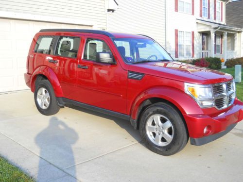 2009 dodge nitro 4x4 4dr. red.  like new.  low miles.