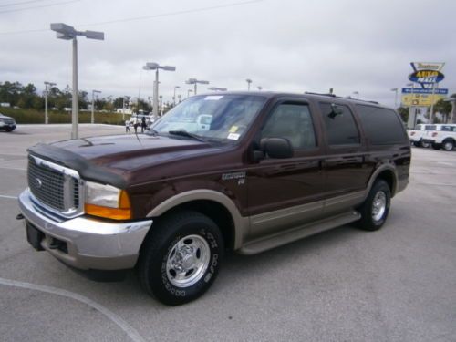 2000 ford excursion limited 6.8l v10 rwd leather 3rd row tow alloy clean carfax