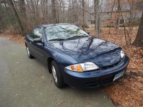 2002 chevy cavalier blue 2-door