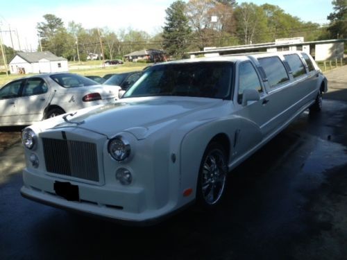 1995 lincoln towncar stretch limo with rolls royce excalibur body kit