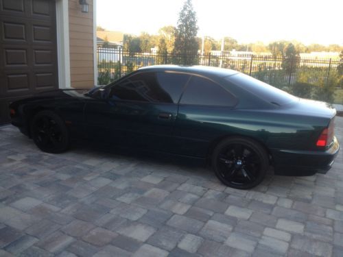 1995 bmw 840i forest green and tan clean