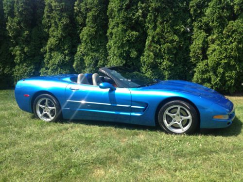 2000 corvette convertible nassau blue automatic