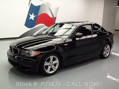2011 bmw 128i coupe sport paddle shift blk on blk 63k texas direct auto
