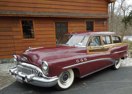 1953 buick super estate woody wagon- barn find - patina- - preservation class