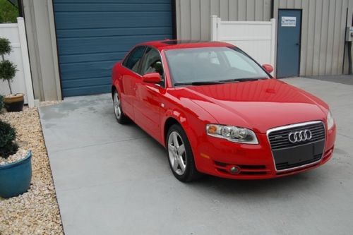 2005 audi a4 2.0t quattro  awd sunroof automatic red leather heated seats 05