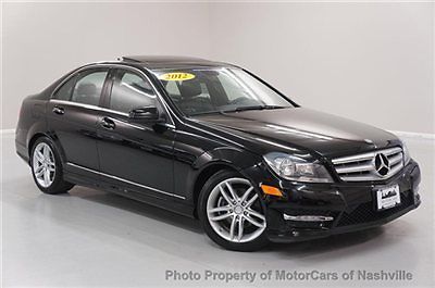 7-days *no reserve* &#039;12 c300 4matic awd htd seats led lights warranty carfax