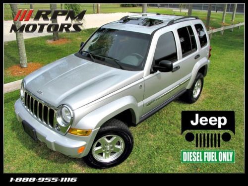 Jeep liberty limited diesel 4x4 automatic sunroof leather clean carfax