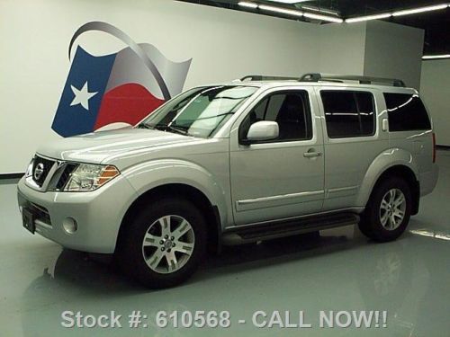 2011 nissan pathfinder silver htd leather rear cam 60k texas direct auto