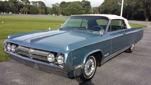 [[ 1964 oldsmobile ninety eight convertible factory a/c clean great paint solid]
