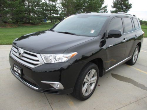 2012 toyota highlander 4wd limited leather sunroof dvd 3rd row seating
