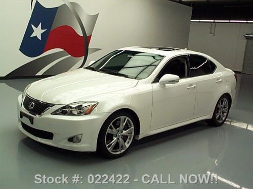 2009 lexus is350 climate seats sunroof paddle shift 55k texas direct auto