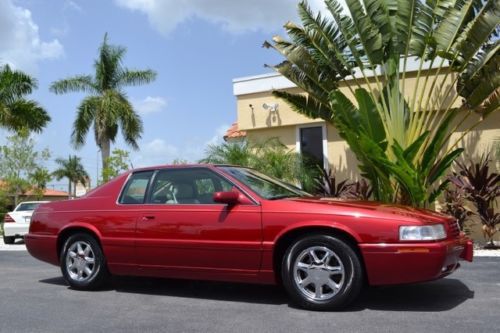 1999 cadillac eldorado coupe crimson red 43k florida driven sunroof chrome