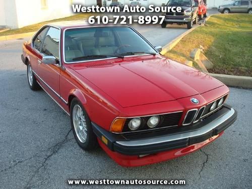 1987 bmw 6-series e24 clean low miles 5 speed!!