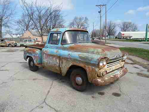 Half Ton Truck >> Purchase used 58 Chevy Apache 31 Half Ton Stepside NO ... Half Ton Truck >> Purchase used 58 Chevy Apache 31 Half Ton Stepside NO ...