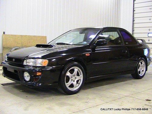 1999 subaru impreza 2.5rs awd 4wd coupe black  25 rs