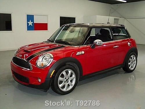2008 mini cooper s supercharger 6speed pano sunroof 33k texas direct auto