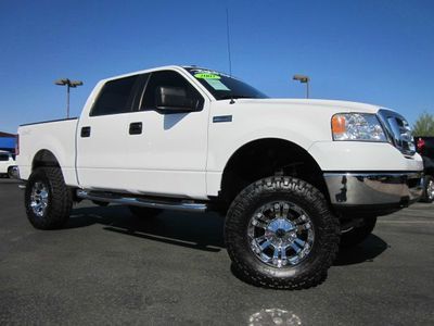 2007 ford f-150 super crew cab xlt 4x4 lifted truck~off road ready~low miles!!