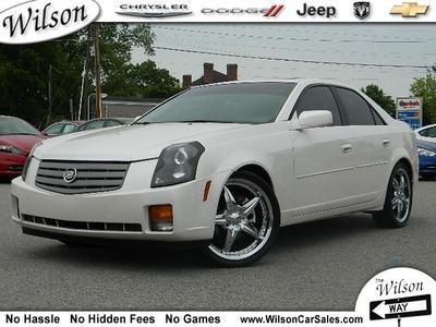 3.2l cadillac cts v6 rims clean white pearl leather loaded cheap make offer