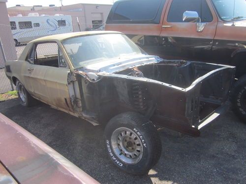 1968 ford mustang coupe parts or project car -- no reserve