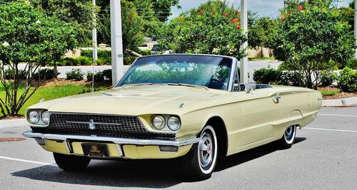 Wow what and beautiful 1966 ford thunderbird convertible restored and turn key