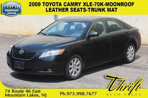 2009 toyota camry xle-70k-moonroof-leather seats-trunk mat