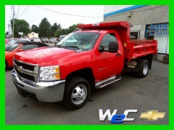 Only 12000 miles!! 4x4*6.0 v8*one owner trade in*rugby dump truck body