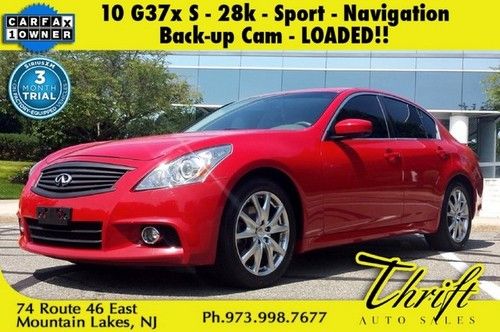 10 g37x-28k-1owner-premium pkg-heated seats-back-up cam-rear parking aid