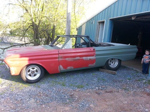 1965 ford falcon rolling chassis. tubbed
