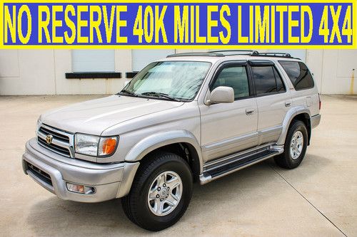 No reserve 40k miles 1 owner limited 4x4 diff lock leather sunroof 01 02 tacoma