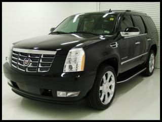 12 caddy luxury awd 4x4 navi dvd roof heated cooled leather quads bose 3rd row