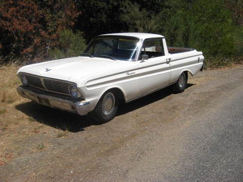 1965 ford falcon ranchero survivor i6 motor 3 speed trans bench seat super clean