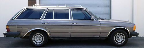 1984 w123 series 300td turbo wagon-terrific runner!-anthracite grey-no reserve