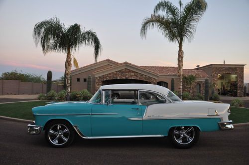 1955 chevy belair 2 dr hardtop vintage a/c, rock solid california car, vc code