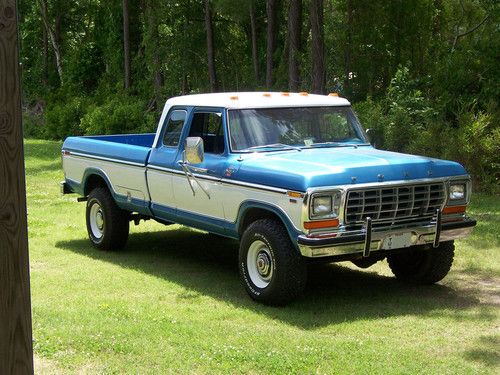 Rare 1979 ford f-350 supercab, 4x4wd, w/factory options, restored to original !