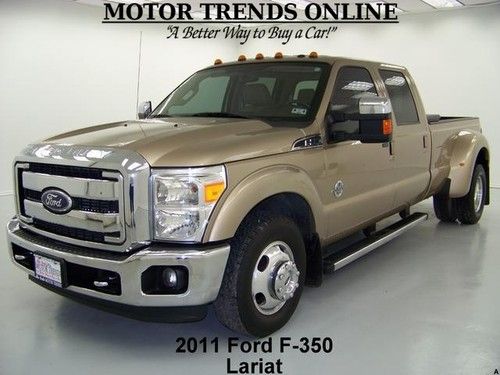 2011 lariat diesel crew long bed drw htd ac seats bedliner toolbox ford f350 78k
