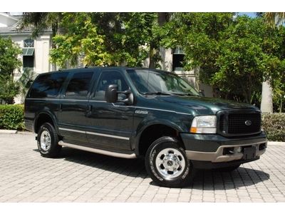 2003 ford excursion limited 4x4 v8 power stroke turbo diesel rear entertainment