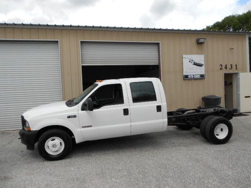 2004 ford f350xl crew cab powerstroke diesel dually 2wd! automatic-air-clean!