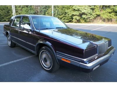 Chrysler new yorker salon 1 owner georgia owned 80k miles local trade no reserve