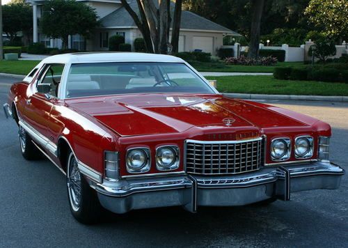 Factory paint &amp; moon roof - 1975 ford thunderbird coupe - 39k orig mi