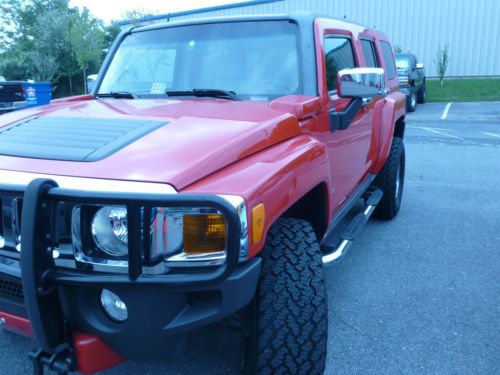 06 bright red hummer h3 76k miles heated seats new tires, warranty