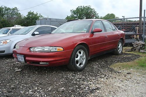 1998 oldsmobile intrigue gl 4-door sedan red low miles tan leather runs great