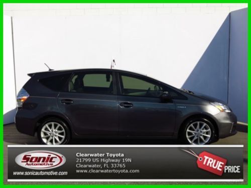 Prius v level 5 hybird cvt navigation heated seats leather bluetooth certified