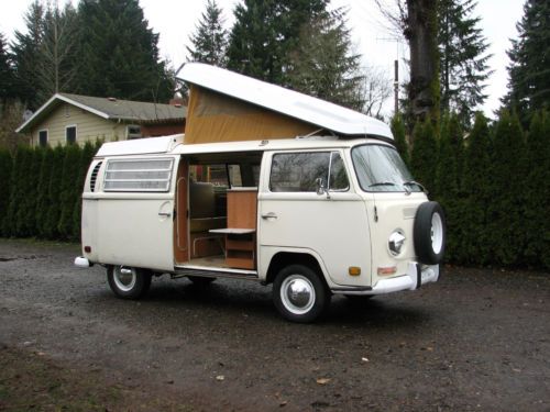 1970 vw type 2 westfalia &#034;pop-top&#034; campmobile, low  miles, solid, and straight!