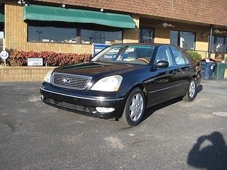 2003 lexus ls 430 with navigation black /tan 1 owner local  very nice