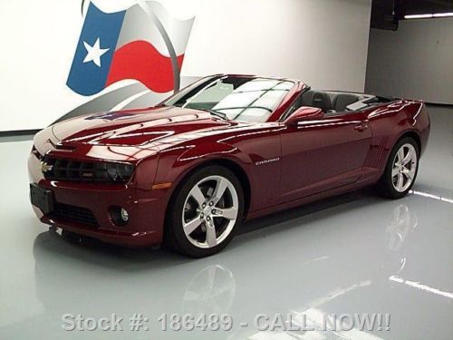 2011 chevy camaro 2ss rs convertible leather hud 28k mi texas direct auto