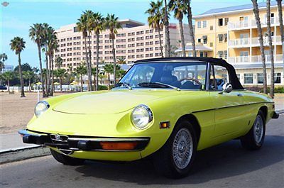 &#039;74 alfa spider 2000, immaculate, thousands spent, all books &amp; records