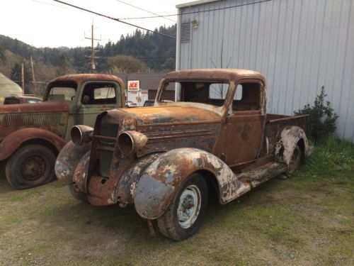 1936 dodge truck half ton short bed rat rod hot rod project  low rider bagged